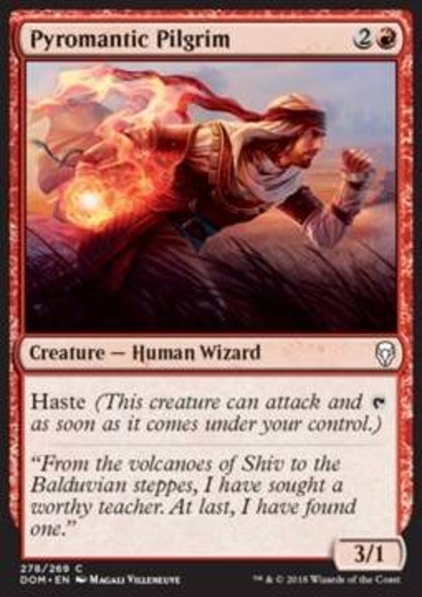 Magic the Gathering (MTG) : Pyromantic Pilgrim (Dominaria (DOM)) (PL Deck: 278/269) - C