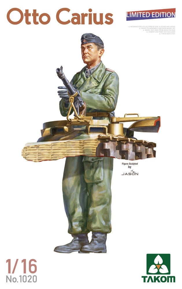 TAKOM : REF : 1020 : 1:16 ! FIG : German : Otto Carius (Limited Edition) (WWII)