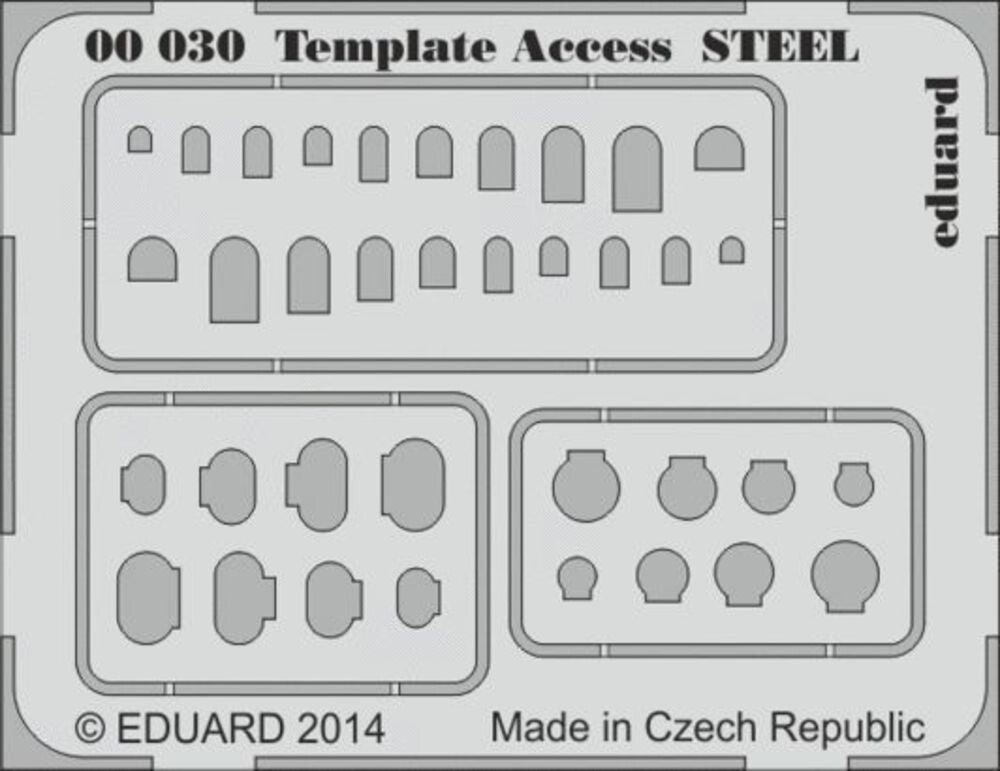 EDUARD : REF : 00030 : TOOL / OUTILLAGE : MODELING TEMPLATE : Access STEEL