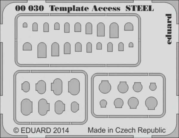 EDUARD : REF : 00030 : TOOL / OUTILLAGE : MODELING TEMPLATE : Access STEEL