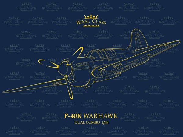 EDUARD : REF : R0024 : 1:48 : AIRCRAFT KIT : US : CURTISS : P-40K ("Warhawk") (DUAL COMBO (2 KITS))