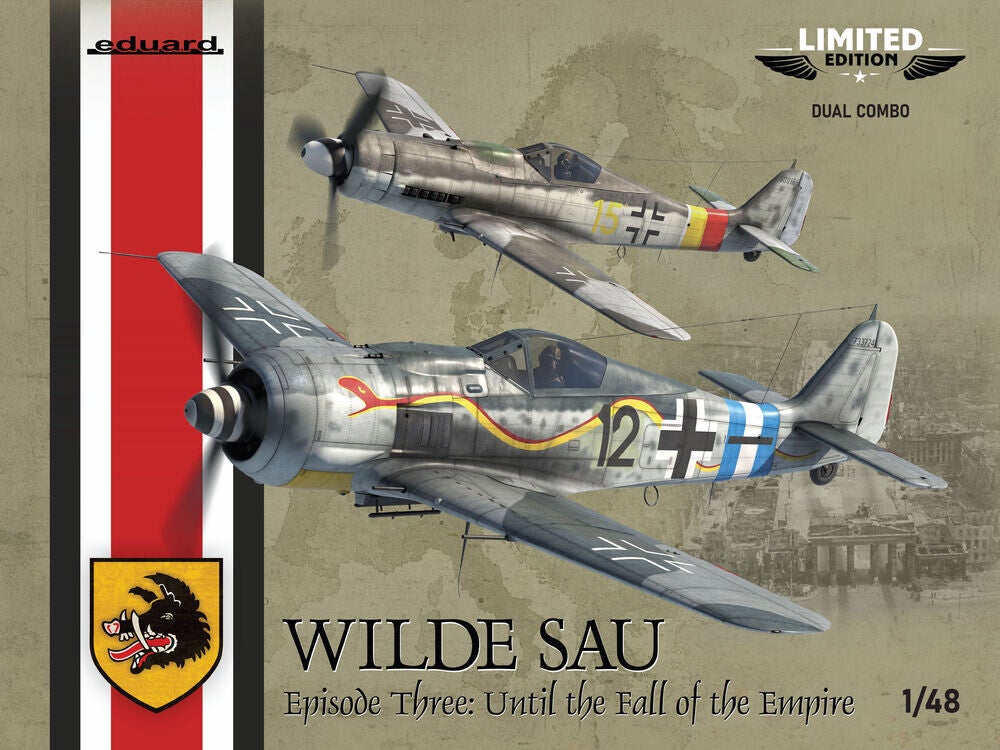 EDUARD : REF : 11199 : 1:48 : AIRCRAFT KIT : German WILDE SAU Episode Three : Until the Fall of the Empire (Fw-190 A-8 / D-9) (DUAL COMBO) (LIMITED ED.)