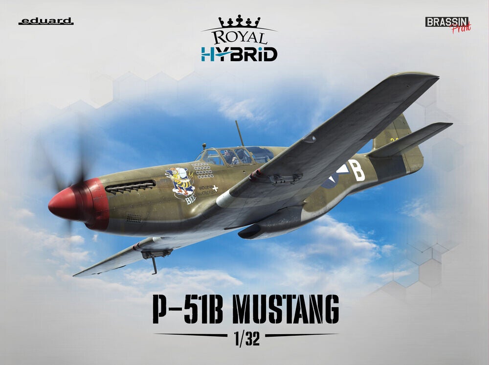 EDUARD : REF : 932011 : 1:32 : US : NORTH AMERICAN : P-51B Mustang (ROYAL HYBRID SERIE)