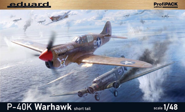 EDUARD : REF : 82243 : 1:48 : PROFIPACK ! FOR : US : CURTISS : P-40K (Short Tail)  (PROFIPACK EDITION)