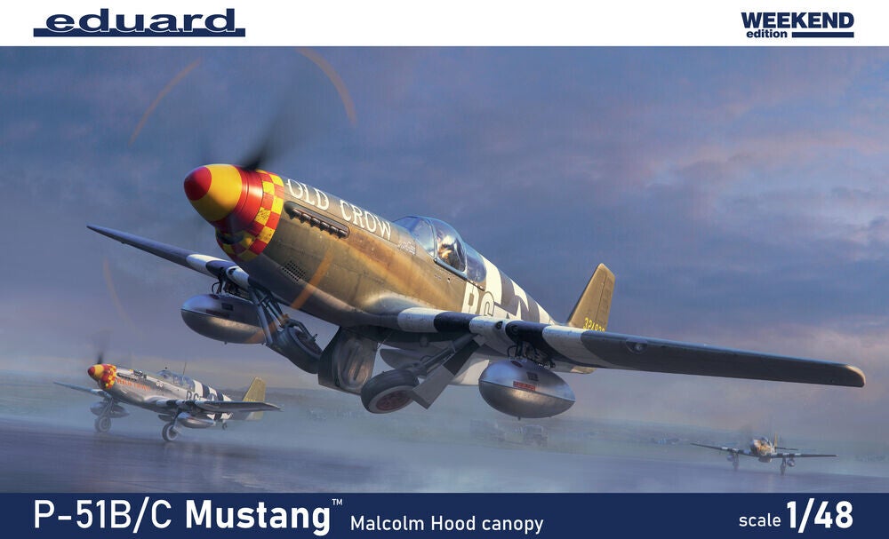 EDUARD : REF : 84214 : 1:48 : US : NORTH AMERICAN : P-51B Mustang Malcolm Hood (WEEKEND EDITION)