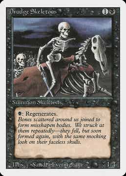 Magic the Gathering (MTG) : Drudge Skeletons (Revised ED -1994) - C