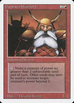 Magic the Gathering (MTG) : Dwarven Warriors (Revised ED -1994) - C