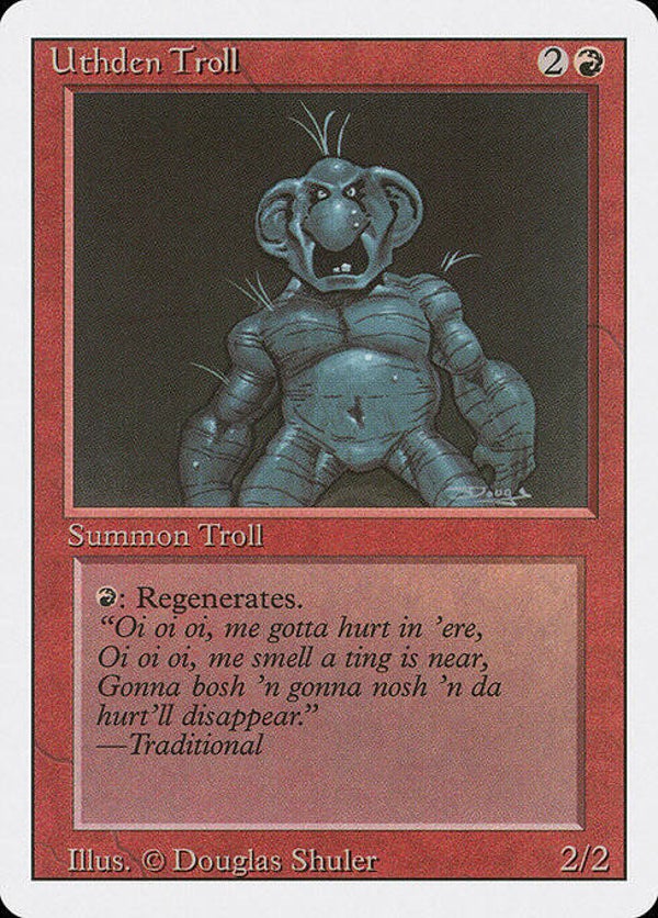 Magic the Gathering (MTG) : Uthden Troll (Revised ED -1994) - U