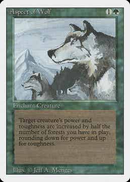 Magic : The Gathering (MTG) : Aspect of Wolf (Revised ED. US -1994) - R