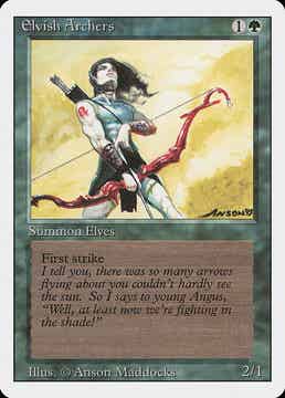 Magic : The Gathering (MTG) : Elvish Archers (Revised ED. US -1994) - R