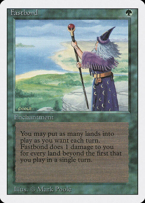 Magic : The Gathering (MTG) : Fastbond (Revised ED. US -1994) - R  (SPLD-PLD (Back few))