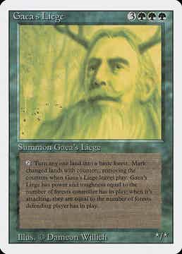 Magic : The Gathering (MTG) : Gaea's Liege (Revised ED. US -1994) - R  (SPLD-PLD (Few))