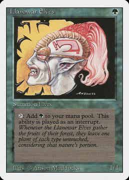 Magic the Gathering (MTG) : Llanowar Elves (Revised ED -1994) - C