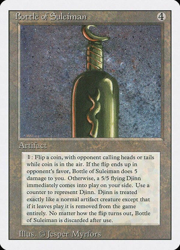 Magic : The Gathering (MTG) : Bottle of Suleiman (Revised ED. US -1994) - R