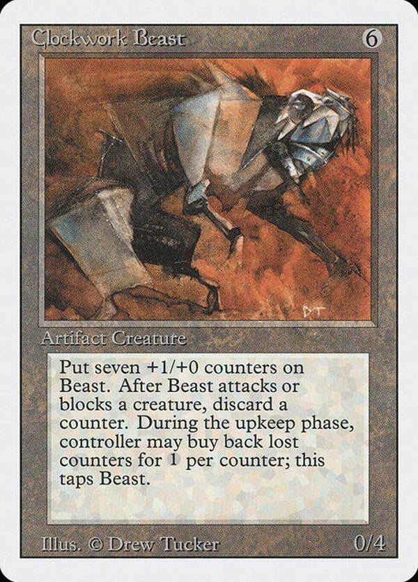 Magic : The Gathering (MTG) : Clockwork Beast (Revised ED. US -1994) - R