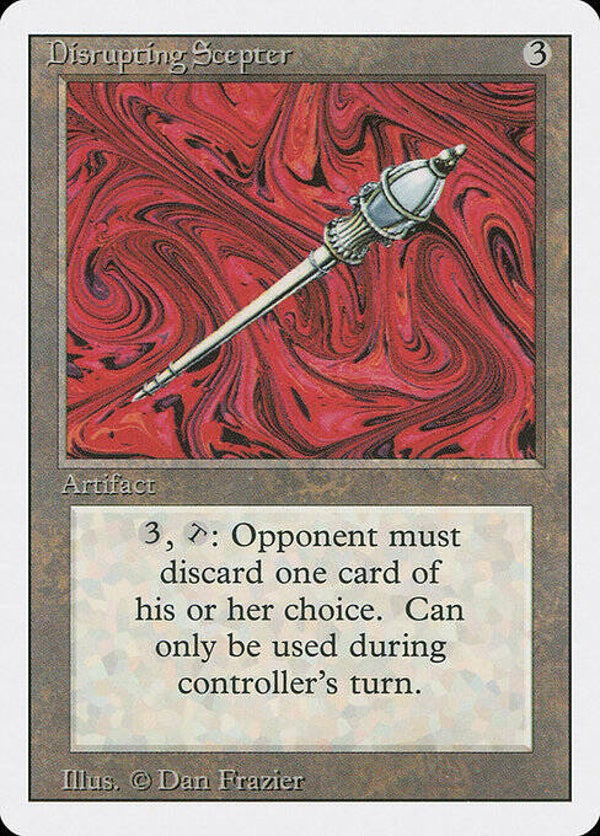 Magic : The Gathering (MTG) : Disrupting Scepter (Revised ED. US -1994) - R