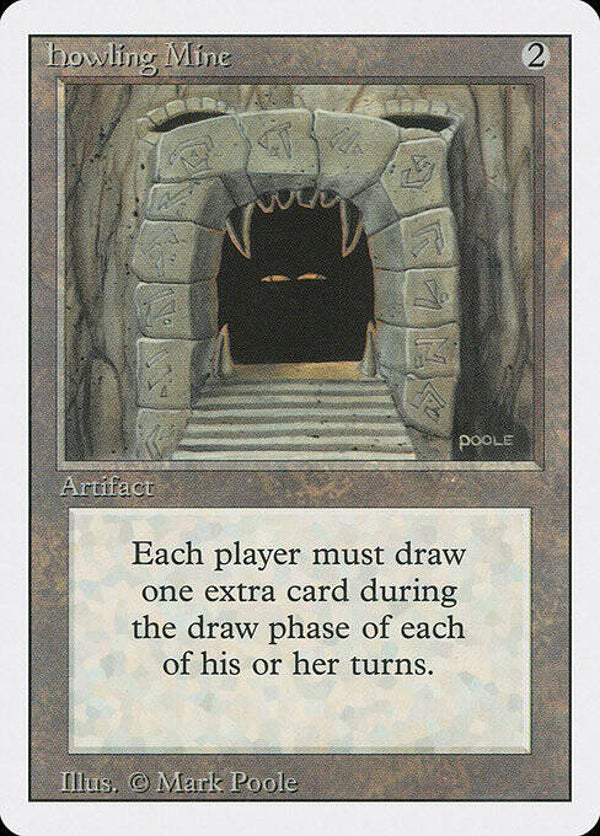 Magic : The Gathering (MTG) : Howling Mine (Revised ED. US -1994) - R