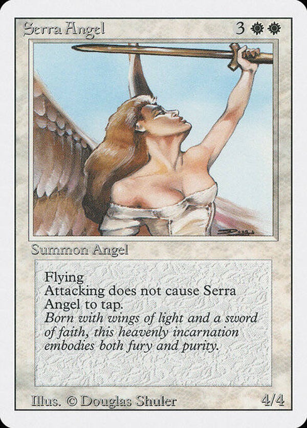 Magic the Gathering (MTG) : Serra Angel (Revised ED -1994) - U