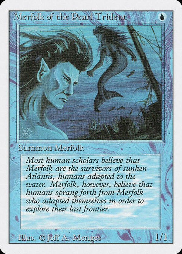 Magic the Gathering (MTG) : Merfolk of the Pearl Trident (Revised ED -1994) - C