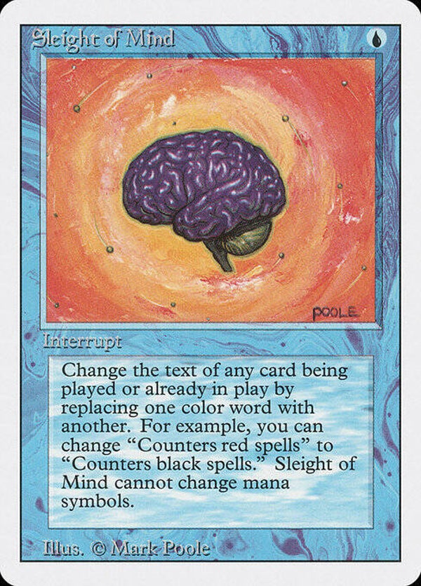 Magic : The Gathering (MTG) : Sleight of Mind (Revised ED. US -1994) - R