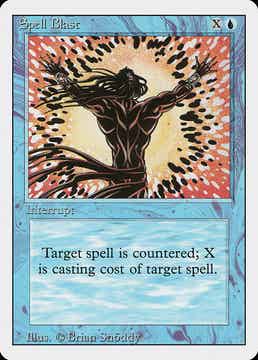 Magic the Gathering (MTG) : Spell Blast (Revised ED -1994) - C