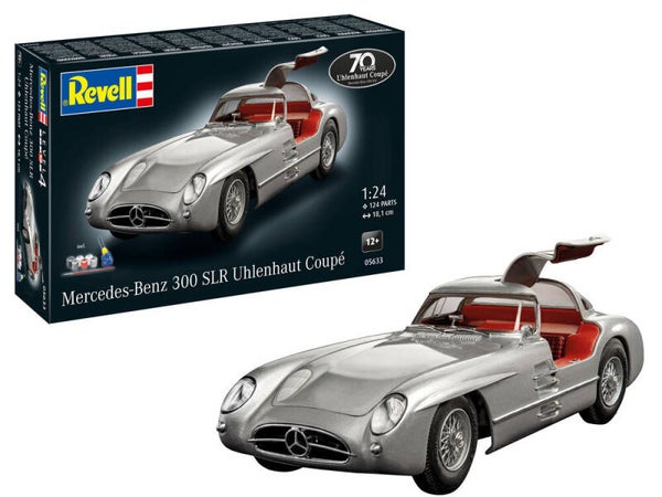 REVELL : REF : 05633 : 1:24 : German : MERCEDEZ BENZ : 300 SLR Uhlenhaut (Coupé) (70th Anniversary) (1955)