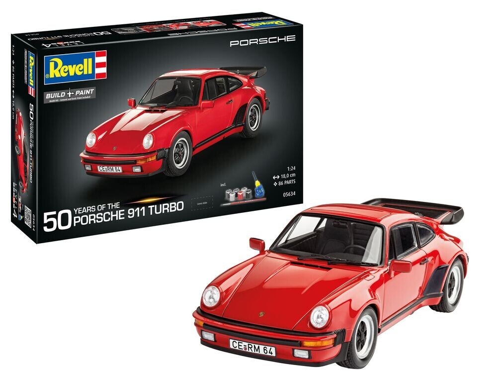 REVELL : REF : 05634: 1:24 : German : PORSCHE : 911 Turbo (50th Anniversary) (1975-1989)