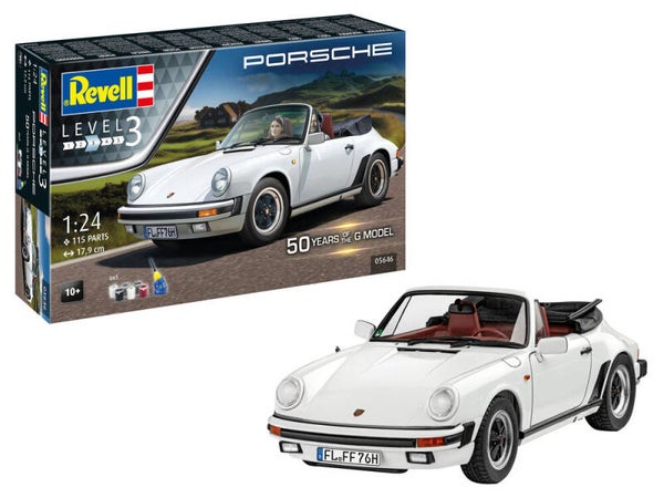 REVELL : REF : 05646 : 1:24 : German : PORSCHE : 911 Turbo G-Model (Cabriolet) (50 Years of Porsche) (1975-1989)