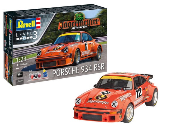 REVELL : REF : 05669 : 1:24 : German : PORSCHE : Jägermeister Motorsport (934) (50th ANNIVERSARY GIFT SET) (1976-1977)