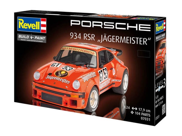 REVELL : REF : 07031 : 1:24 : German : PORSCHE : 934 RSR "Jägermeister" (1976-1977)