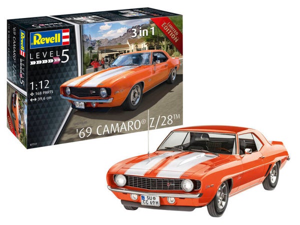 REVELL : REF : 07727 : 1:12 : US : CHEVROLET : '69 Chevy Camaro (1967-1969)