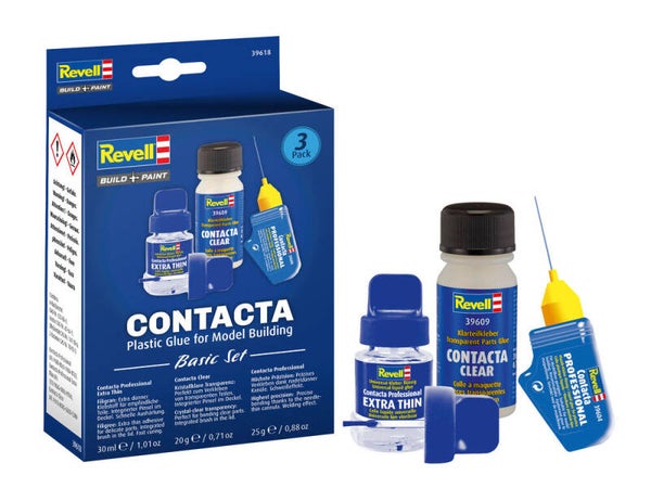 REVELL : REF : 39618 : GLUE / COLLE : Contacta Glue Basic Set