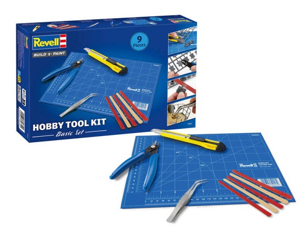 REVELL : REF : 39639 : TOOL SET / SET D'OUTILLAGE : Hobby Tool Kit (BASIC) / Kit d'Outils de Loisirs (BASIQUE)