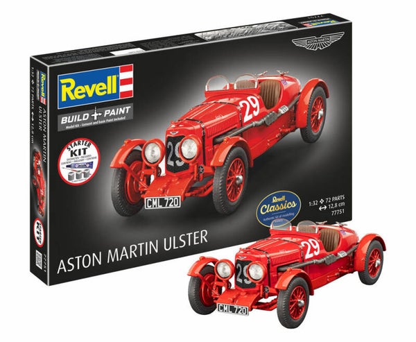 REVELL : REF : 07751 : 1:32 : UK : ASTON MARTIN : Ulster (1934-1935) (STARTER KIT)