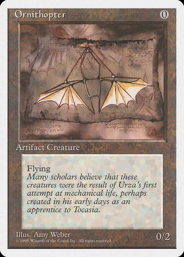 Magic the Gathering (MTG) : Ornithopter - 4Th Alternate - U  (PLD Minus)