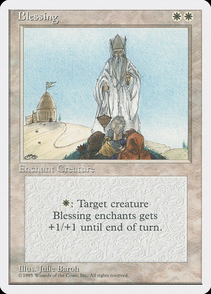 Magic the Gathering (MTG) : Blessing - 4Th Alternate - R (PLD Minus)