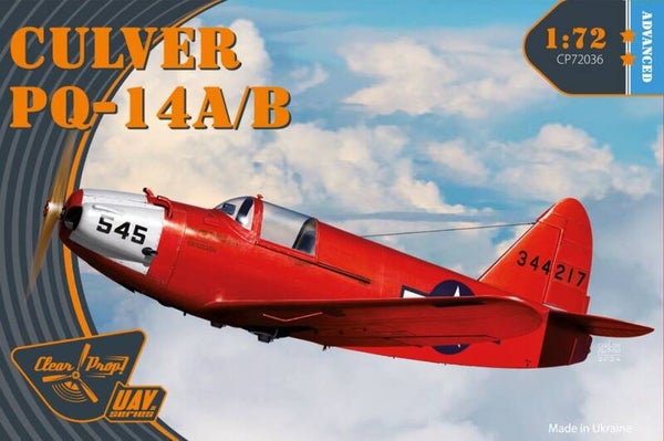 CLEAR PROP MODELS : REF : CP72036 : 1:72 : US : Culver A.C : Culver PQ-14A/B (ADVANCED KIT)