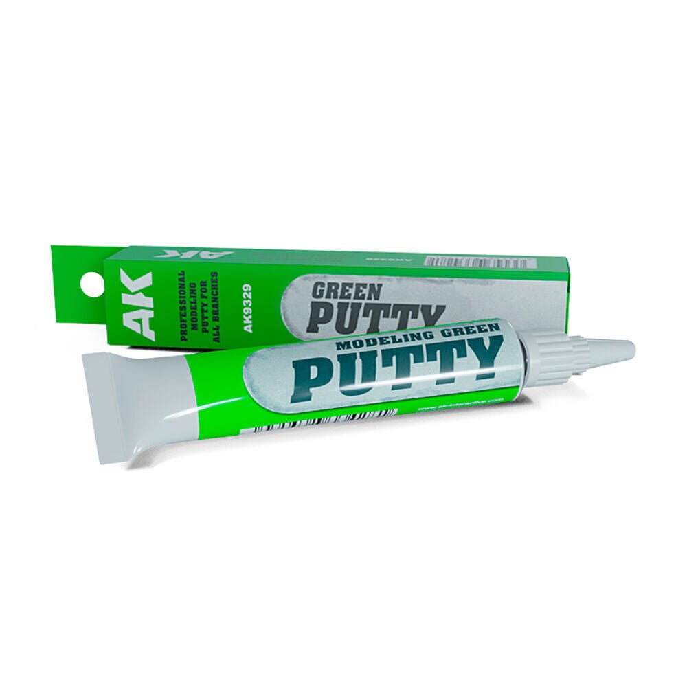 AK INTERACTIVE : REF : AK9329 : TOOL / OUTILLAGE : Modelling Green (Vert) Putty (20 ml)