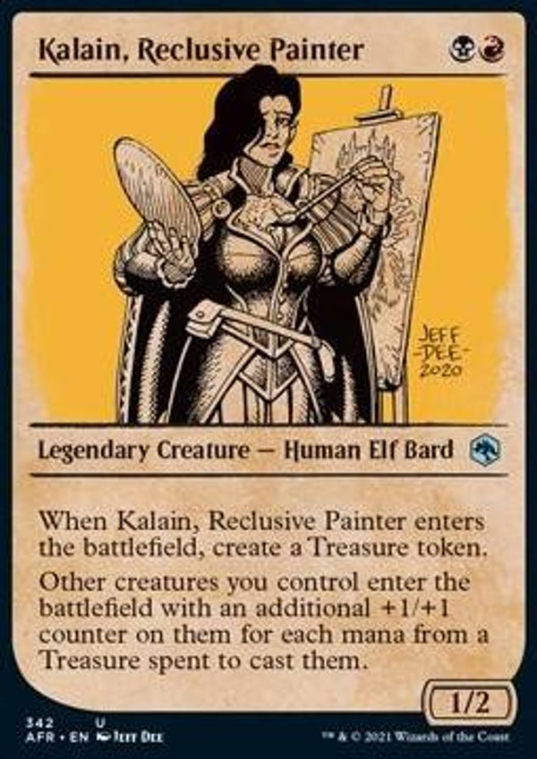 Magic the Gathering (MTG) : Kalain, Reclusive Painter (Adventures in the Forgotten Realms (AFR)) (Extra : 342) - U