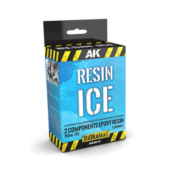 AK INTERACTIVE : REF : AK8012 : FOR DIORAMA : PASTES & TEXTURES : RESIN ICE / RESINE GLACE
