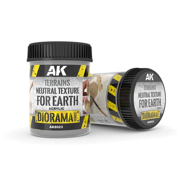 AK INTERACTIVE : REF : AK8023 : FOR DIORAMA : PASTES & TEXTURES : TERRAINS NEUTRAL TEXTURE (BASE PRODUCT) (250 ML)