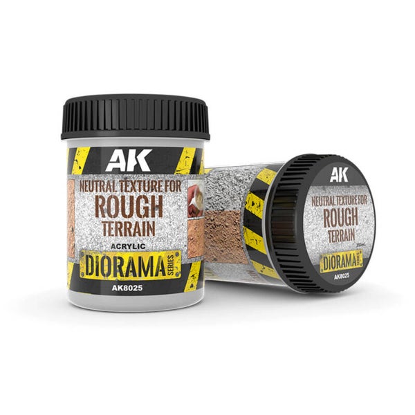 AK INTERACTIVE : REF : AK8025 : FOR DIORAMA : PASTES & TEXTURES : NEUTRAL TEXTURE FOR ROUGH TERRAINS (BASE PRODUCT) (250 ML)