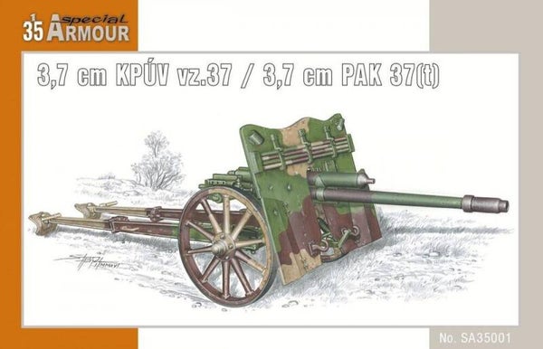 SPECIAL HOBBY (SPECIAL ARMOUR) : REF : SA35001 : 1:35 : Czechoslovakia : Skoda : 3,7 cm KPUV vz.37 / 3,7 cm PAK 37(t)