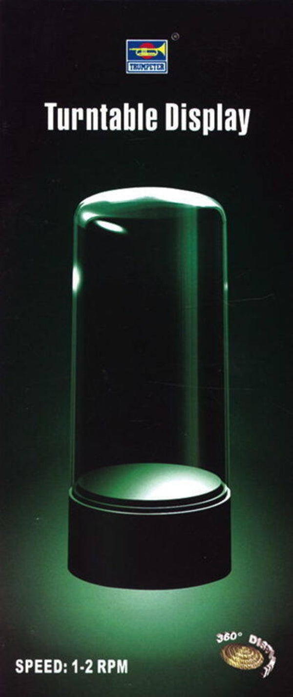 MASTER TOOLS (Trumpeter) : REF : 09833 : ROUND ROTATING DISPLAY CASE BASE (SOCLE VITRINE RONDE ROTATIVE) : 84 x 200 mm (Dôme)