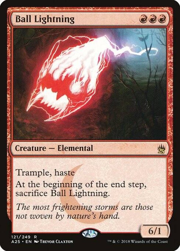 Magic : The Gathering (MTG) : Ball Lightning (Masters 25 (A25)) - R - FOIL