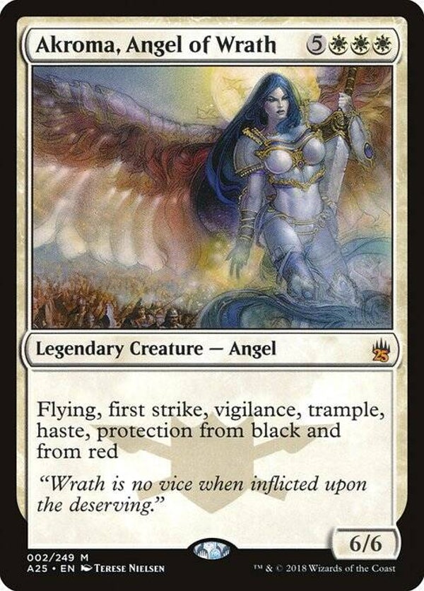 Magic : The Gathering (MTG) : Akroma, Angel of Wrath (Masters 25 (A25)) - M