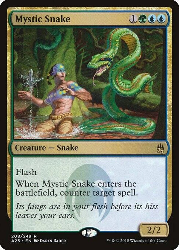Magic : The Gathering (MTG) : Mystic Snake (Masters 25 (A25)) - R