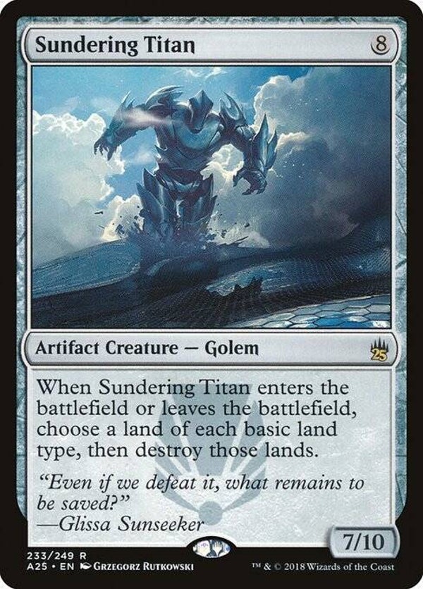 Magic : The Gathering (MTG) : Sundering Titan (Masters 25 (A25)) - R