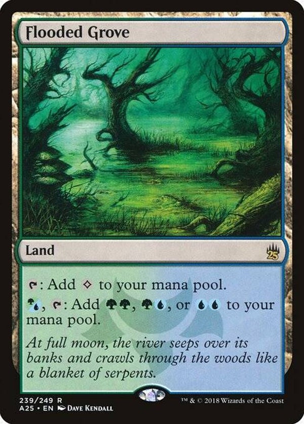Magic : The Gathering (MTG) : Flooded Grove (Masters 25 (A25)) - R