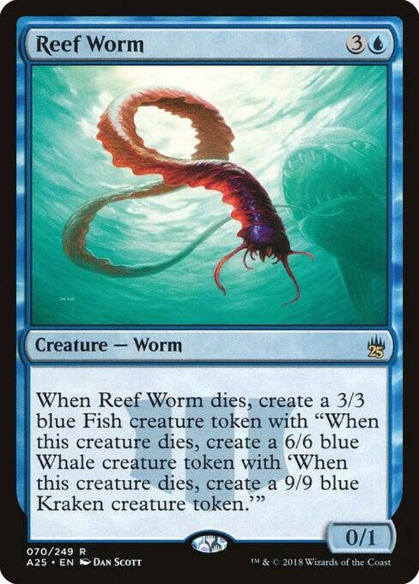 Magic : The Gathering (MTG) : Reef Worm (Masters 25 (A25)) - R